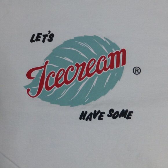 Ice Cream White T-Shirt "Lets Have Some Ice Cream" - Picture 5 of 8